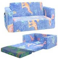 Toddler Chair Comfy, 2-in-1 Soft Toddler Couch Fold Out by inhand