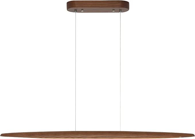 71" Wood Linear Pendant Light Wood Linear Dinning Room Light Island Lights LED by Yisdesign