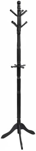 Tangkula Wood Coat Rack Freestanding, Entryway Height Adjustable Coat Stand - Image 10