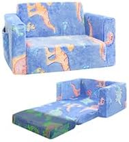 Toddler Chair Comfy, 2-in-1 Soft Toddler Couch Fold Out by inhand