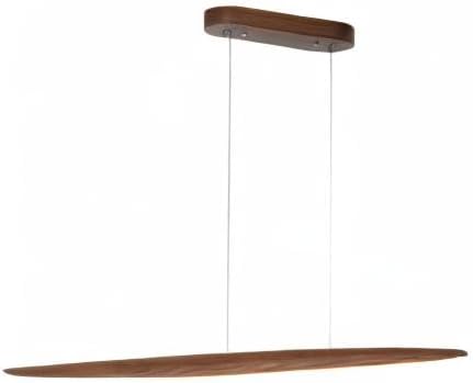 39" Wood Linear Pendant Light LED Dimmable Hanging Light Dinning Room Light - Image 10
