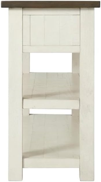 Martin Svensson Home Solid Wood Sofa Console Table, Cream White - Image 7
