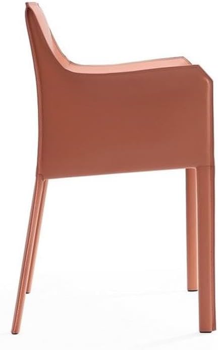 Manhattan Comfort Paris Clay Saddle Leather Armchair - Image 5