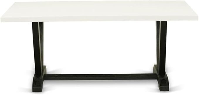 East West Furniture VT627 V-Style Modern Dining Table - Image 3