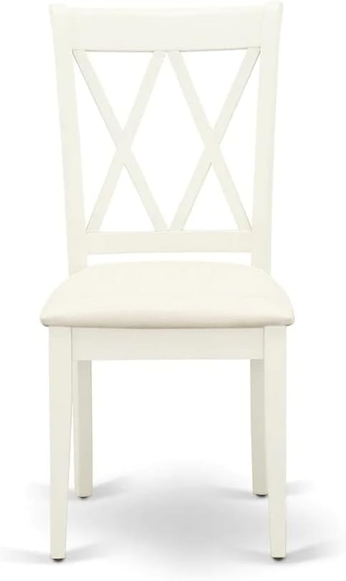 East West Furniture LGCL5-LWH-C 5 Piece Kitchen Table & Chairs Set Includes a - Image 8