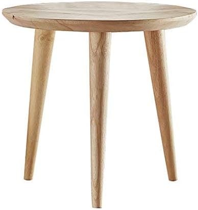 WoodShine Side Table Small Round Solid Wood Sofa End Tables Accent Nesting - Image 6
