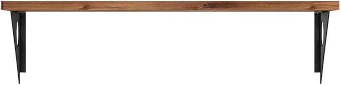 Industrial Rustic Wall-Mounted Drop-Leaf Table, Dining Table Desk, Pine Wood - Image 4