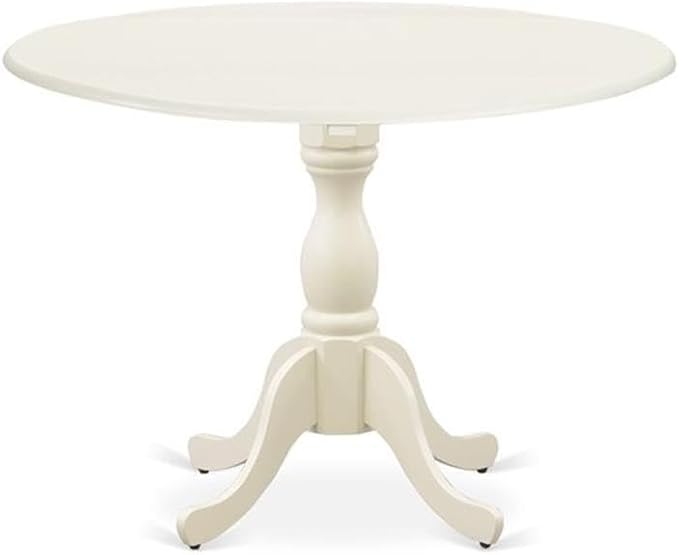 East West Furniture DMAV5-LWH-W 5 Piece Modern Dining Table Set Includes a - Image 3
