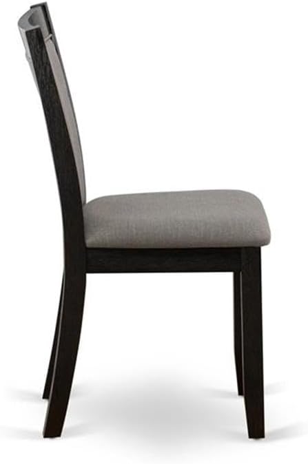East West Furniture DLMZ3-AB6-50 3 Piece Dining Table Set Contains a Round - Image 4