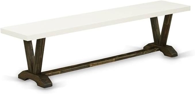 East West Furniture V727VE721-6 6 Piece Dining Table Set Contains a Rectangle - Image 5
