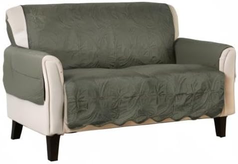 Great Bay Home Medallion Stitched Solid Furniture Protector Stain Resistant - Image 7