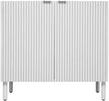 Sango Merk 2-Door Cabinet, Modern White Storage Cabinet by Sango