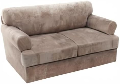 H.VERSAILTEX Sofa Cover 3 Piece T Cushion Loveseat Slipcovers Thick Velvet - Image 9