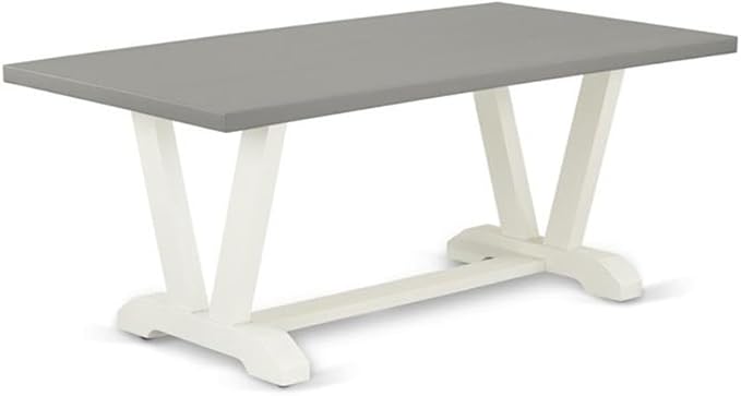 East West Furniture V097VE005-6 6 Piece Kitchen Table Set Contains a Rectangle - Image 3