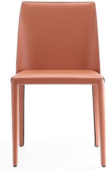 Manhattan Comfort Paris Clay Saddle Leather Dining Chair - Image 4