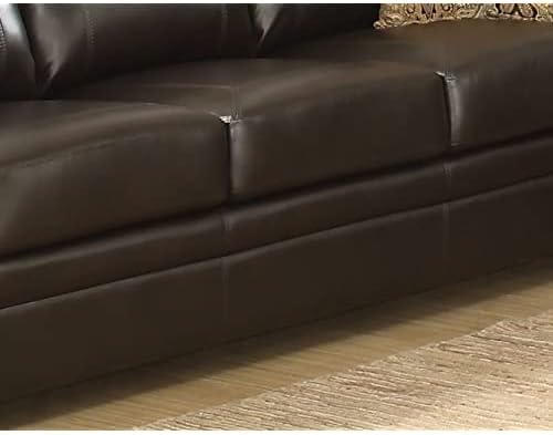 AC Pacific Louis Traditional Upholstered Leather Living Room Piece - Image 6