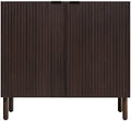 Sango Merk 2-Door Cabinet, Modern Walnut Storage Cabinet by Sango