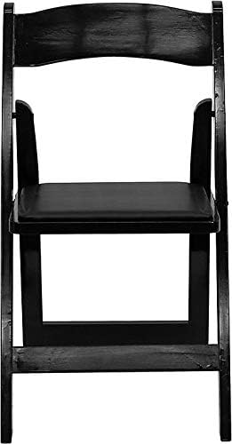 Flash Furniture 4 Pack HERCULES Series Black Wood Folding Chair - Image 7