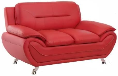 Container Furniture Direct Michael Modern Faux Leather Upholstered Stainless - Image 12
