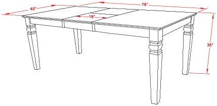 East West Furniture LGVA7-BLK-W 7 Piece Kitchen Table & Chairs Set Consist of a - Image 12