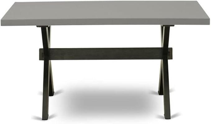 East West Furniture XT696 X-Style Mid-Century Modern Dining Table - Image 3