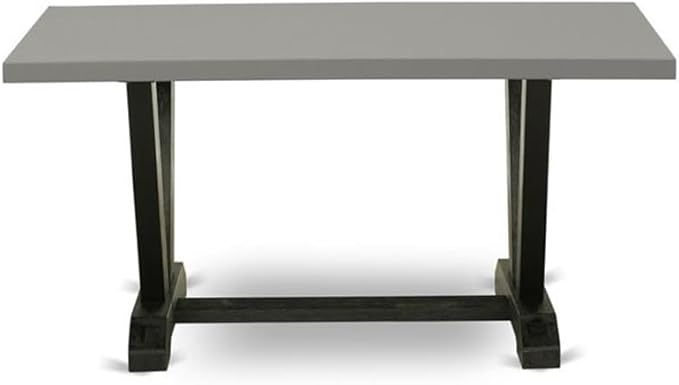 East West Furniture VT696 V-Style Modern Kitchen Table - Image 3