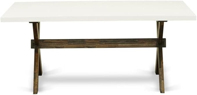 East West Furniture XT727 X-Style Modern Dining Table - Image 3