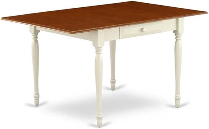 East West Furniture MZAN5-WHI-W 5 Piece Dinette Set - Image 3