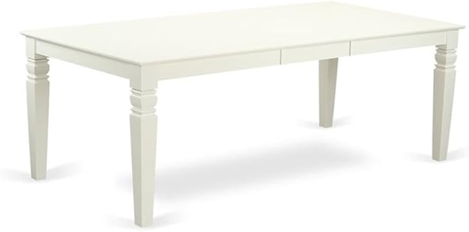 East West Furniture LGCL9-LWH-C 9 Piece Modern Dining Table Set Includes a - Image 4