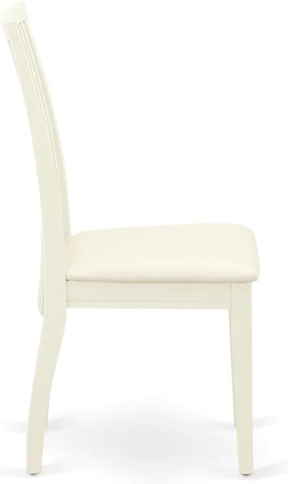 East West Furniture AMIP3-LWH-C 3 Piece Dining Set Contains a Round Dining Room - Image 8