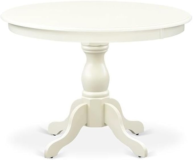 East West Furniture HBNF5-LWH-W 5 Piece Modern Dining Table Set Includes a - Image 3