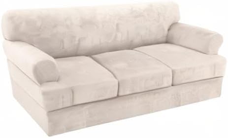 H.VERSAILTEX Sofa Cover 4 Piece T Cushion Sofa Slipcovers Couch Cover Furniture - Image 8