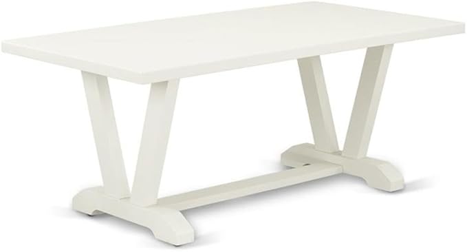 East West Furniture V027VE005-6 6 Piece Dining Table Set Contains a Rectangle - Image 3