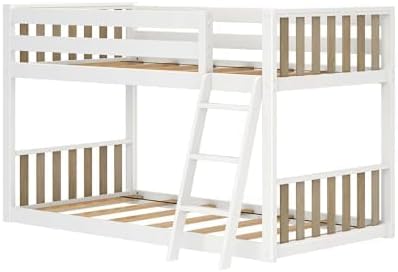 Max & Lily Low Bunk Bed, Scandinavian Modern Bunk Bed, Solid Wood - Image 7