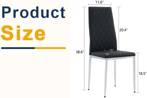 JT Modern Minimalist Dining Chair Fireproof Leather Sprayed Metal Pipe Diamond - Image 2