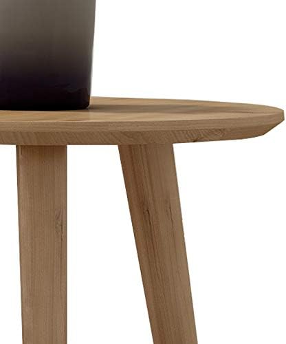 WoodShine Side Table Small Round Solid Wood Sofa End Tables Accent Nesting - Image 7