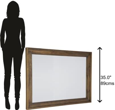 Hekman Furniture Bedford Park Rectangular Mirror – Wooden Frame, Beveled Glass - Image 2