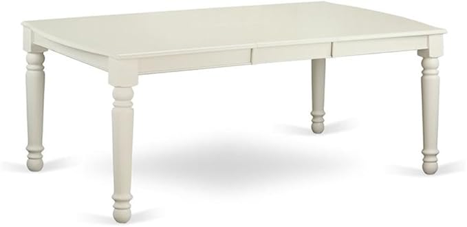East West Furniture DOVE9-LWH-15 9 Piece Kitchen Table Set Includes a Rectangle - Image 3