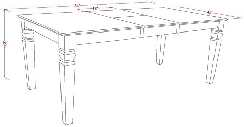 East West Furniture LGKE9-BCH-LC 9 Piece Dining Set Includes a Rectangle Dining - Image 8