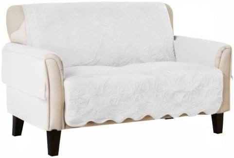 Great Bay Home Medallion Stitched Solid Furniture Protector Stain Resistant - Image 7