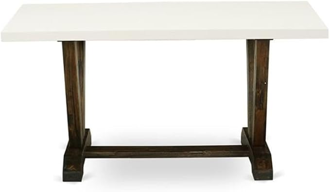 East West Furniture VT726 V-Style Dining Table - Image 3