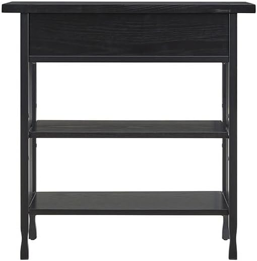Leick Home 11261-BK Ironcraft Rustic Foyer Bookcase - Image 7