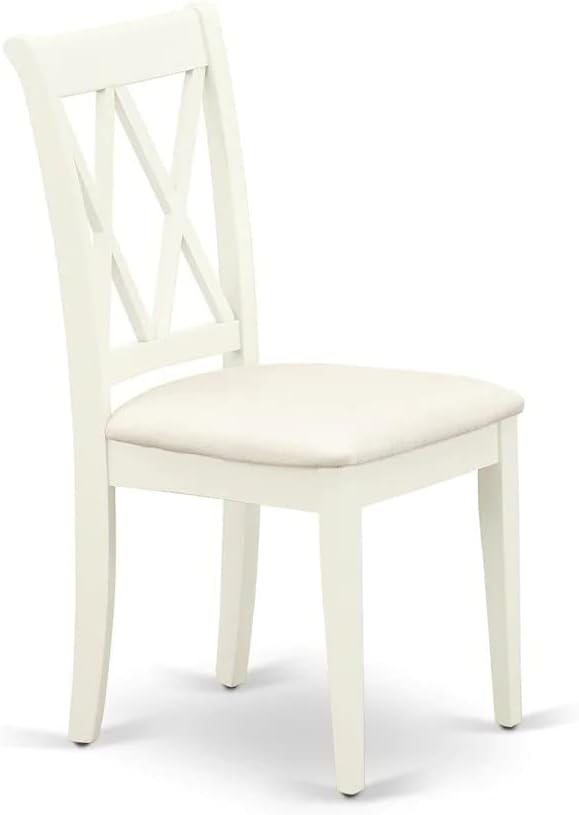 East West Furniture DOCL7-LWH-C 7 Piece Kitchen Table & Chairs Set Consist of a - Image 8