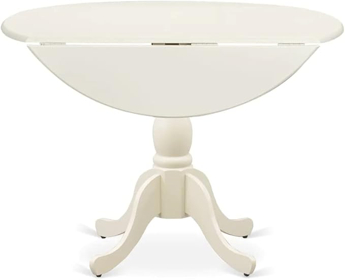East West Furniture DMIP3-LWH-W 3 Piece Kitchen Table & Chairs Set Contains a - Image 5