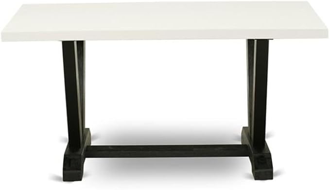East West Furniture VT626 V-Style Kitchen Dining Table - Image 3