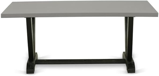 East West Furniture VT697 V-Style Modern Kitchen Table - Image 3