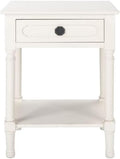 SAFAVIEH Home Collection Allura Distressed White 1-Drawer Bottom Shelf Accent by SAFAVIEH