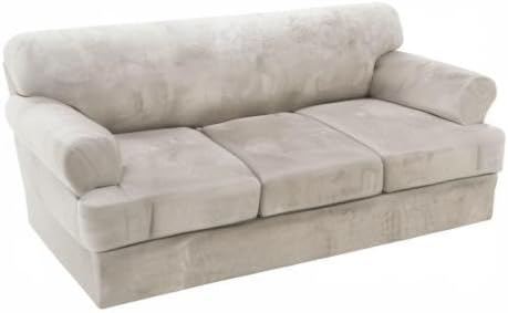 H.VERSAILTEX Sofa Cover 4 Piece T Cushion Sofa Slipcovers Thick Velvet Couch - Image 9