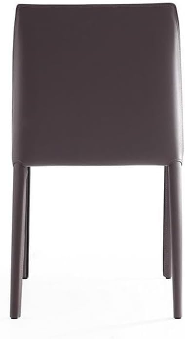 Manhattan Comfort Paris Grey Saddle Leather Dining Chair - Image 7