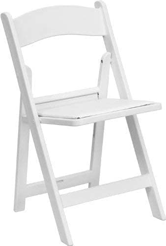 TentandTable White Resin Folding Chairs - Image 4